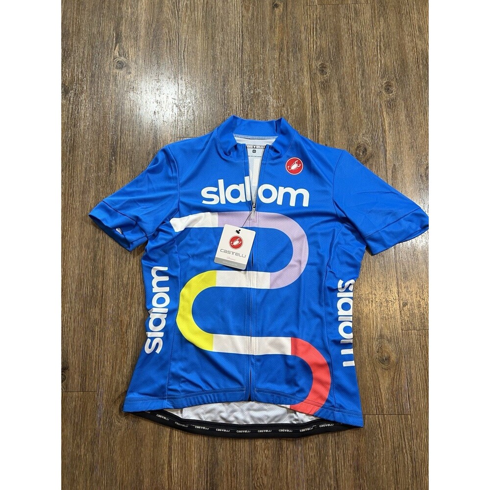 Castelli Donna Cycling Slalom Jersey - Women's XL - Blue Full Zip New
